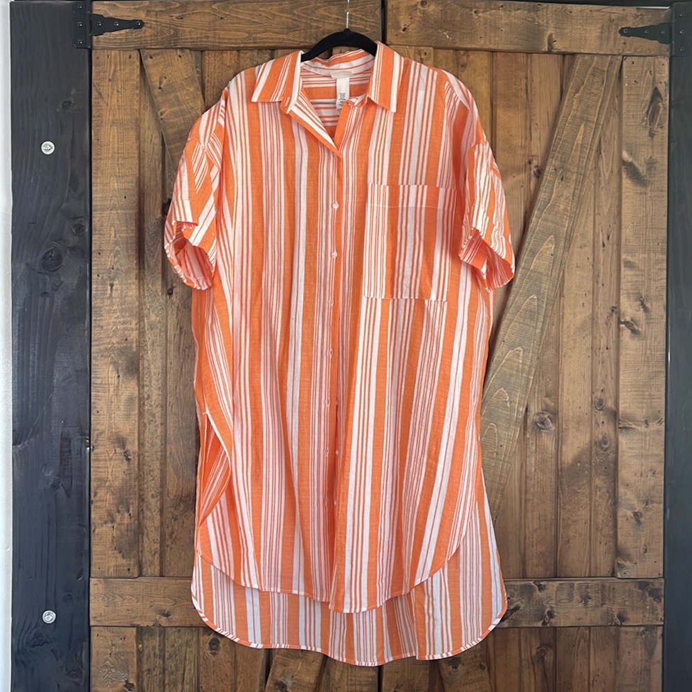 Lemlem x H & M button down shirt